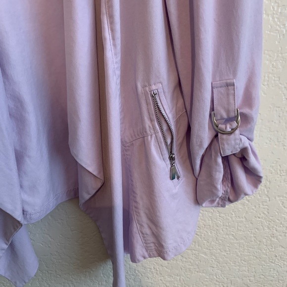CHICO’s drape lavender jacket - Picture 3 of 4